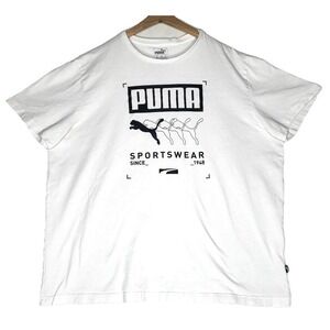 Puma Box Tee  Puma Shirt White Size XXL